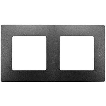 Legrand 448397042 placa 2 V Vertical/Horizontal Niloe Alu
