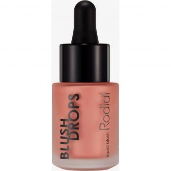 Rodial Blush Drops - Sunset Kiss, Liquid Blusher and Lip Gloss, adds moisture and shine, 15 ml