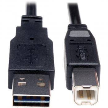 Cable USB 2.0 Universal Reversible A a B de 3,05 m (10 pies) Tripp Lite