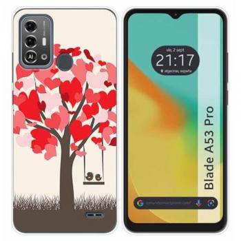 Funda de Silicona para Zte Blade A53 Pro con Diseño de Pajaritos y Dibujos