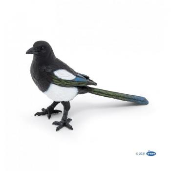 Figura de juguete urraca del reino de los animales salvajes Papo, 3 años o más, negro/blanco