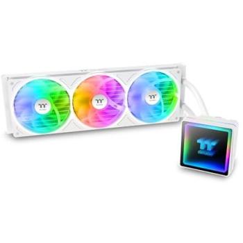 Refrigeración Líquida Todo en Uno Thermaltake TH360 V3 ARGB 360mm con Diseño de Espejo Infinito y Cabezal de Bomba Rotatable - Edición Blanca