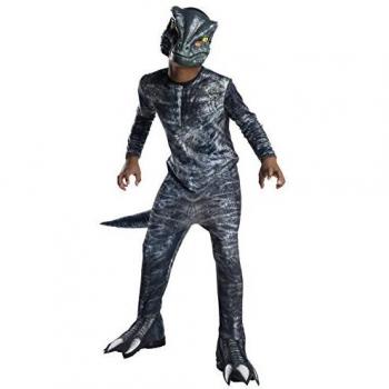 Jurassic World - Disfraz de dinosaurio Velociraptor para niños, infantil 3-4 años