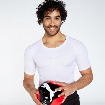 Camisa Funcional de Compresión Puma Liga Blanca para Hombre - Talla L