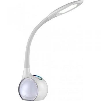 Lámpara de mesa LED flexible Paula, blanca