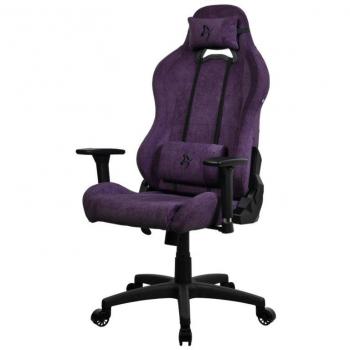 Silla Gaming Arozzi Torretta Soft Fabric Ergonómica Violeta con Accoudoirs 3D y Soporte Avanzado