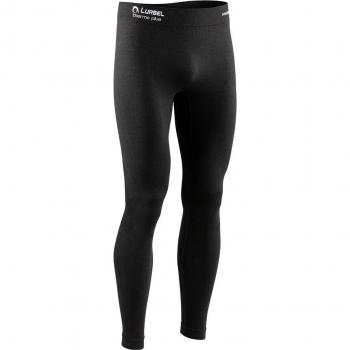 Malla térmica de hombre Lurbel Merino Pants - Pantalones de trail negros, fabricados con lana merina, transpirables, de secado rápido, con propiedades antiolores y costuras planas para mayor comodidad