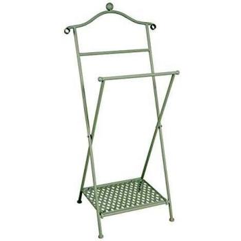 Haku Möbel valet stand - Plegable de metal encalado en blanco, altura 98 cm