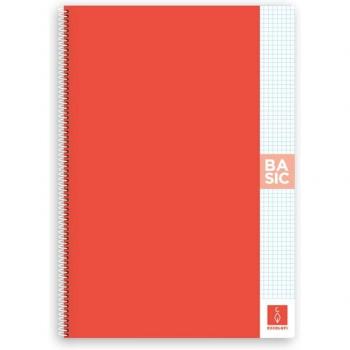Block Escolofi Basic A4 80 hojas 4x4 coral