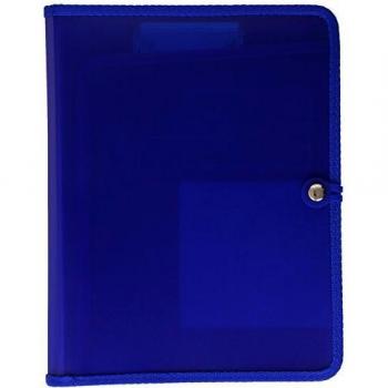 Plus Office KB624 - Carpeta con miniclip y broche azul