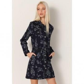 Vestido corto denim marino de Victorio & Lucchino para mujer