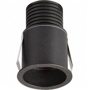 Foco empotrable Guincho Negro 1 bombilla 8,5cm
