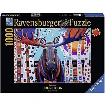 Winter Moose 1000 Piece Jigsaw Puzzle