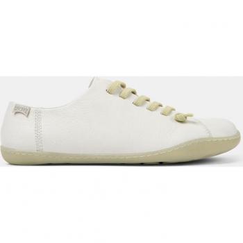 Zapatillas de piel blancas con cordones para mujer
