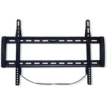 GISAN AX106 - Soporte de pared fijo para TV LED/LCD de peso máximo 50 kg y VESA 600 x 400 mm, acero, color negro