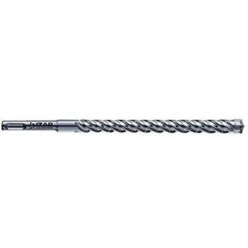 Izar 32048 Broca-Martillo SDS Plus Zentro 4+, Hormigón Reforzado, 1891, 6.0 mm Diámetro Corte, 200 mm Longitud Corte, 265 mm Longitud