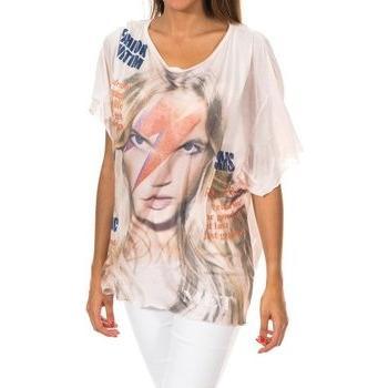 MET-Camiseta de manga corta cuello redondo 10DMC0221 mujer
