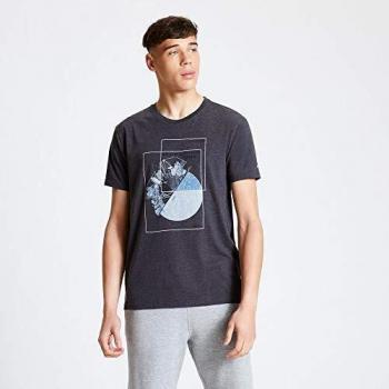 Dare2b Stringent-Camiseta Estampada De Algodón Y Manga Corta T-Shirts/Polos/Vests, Hombre, Charcoal Grey, XL