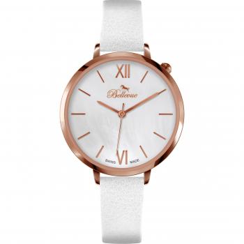 Bellevue Reloj Mujer Analogico Cuarzo con Correa de Piel sintetica B.46