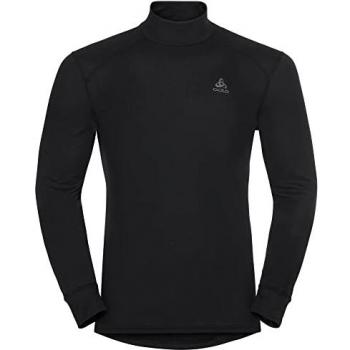 Camiseta Térmica de Manga Larga Odlo Active Warm Eco para Hombre con Cuello Alto - Negra