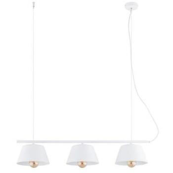 Lámpara de Suspensión Gelato EPIKASA, Acero Blanco con Recubrimiento de Polvo, 82x100x20 cm