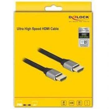 Cable HDMI Ultra Alta Velocidad 48 Gbps 8K 60 Hz Gris 1 m Certificado
