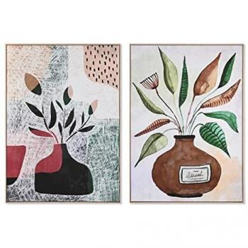 Cuadro DKD Home Decor 102,5 x 4,3 x 142,6 cm Jarrón Escandinavo (2 Unidades)