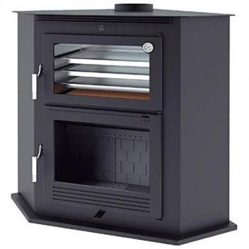 ESTUFA DE LEÑA DE RINCON CON HORNO FM MODELO HL-100 R