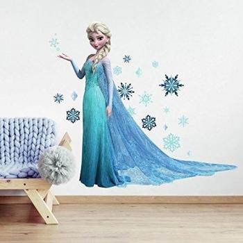 Frozen Elsa Glittering Peel and Stick Wall Decals