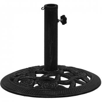 vidaXL Cast Iron Umbrella Base - Black, 40x40x32 cm