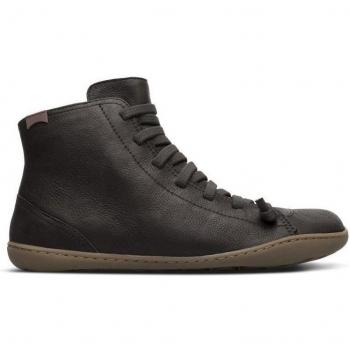 Camper Peu Calfskin Leather Women's Ankle Boots - Colour: Black
