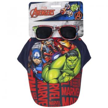 Gorra Infantil The Avengers con gafas de sol, tamaño 53 cm, para niños a partir de 3 años