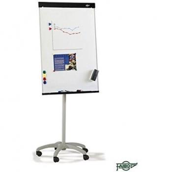 Pizarra blanca lacada de caballete magnética Faibo 70x105cm