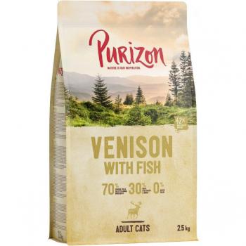 Purizon Adult Grain-Free Venison & Fish Cat Food - 2.5 kg
