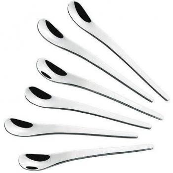 Cucharas de Espresso Goccia 6 Piezas - Cilio, Acero Inoxidable