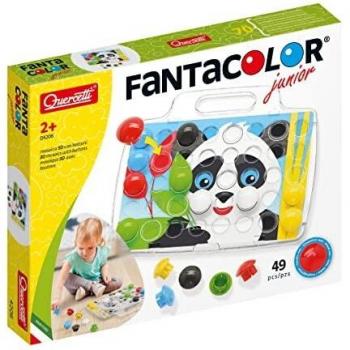 Quercetti-Quercetti-4206 FantaColor Junior-Juego de mosaicos, Color surtido