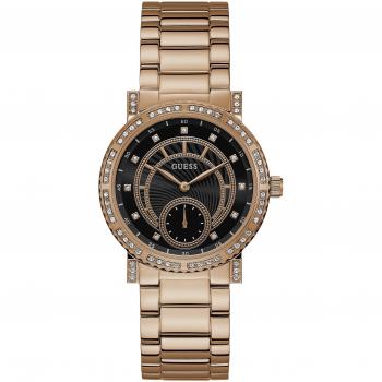 Reloj de Mujer Guess Constellation 38mm con Pulsera de Acero Inoxidable y Movimiento de Cuarzo W1006L2