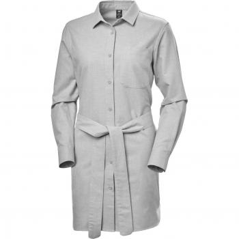 Helly Hansen Women's Organic Cotton Flannel Shirt Dress - Black Medium