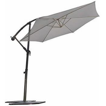 Parasol Desviado Super King 3 m Gris Antracita con Manivela
