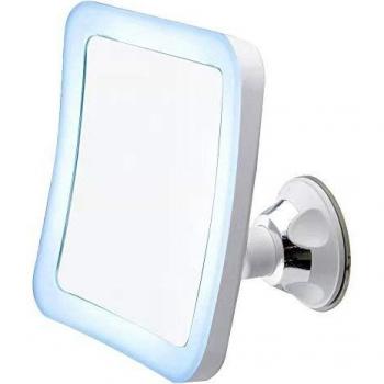 Camry CR 2169 LED Bathroom Makeup Mirror, 16.3 cm with Suction Cup, White