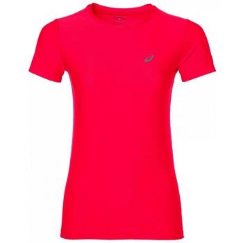 Asics SS Top Camiseta de Manga Corta, Mujer, Rosa