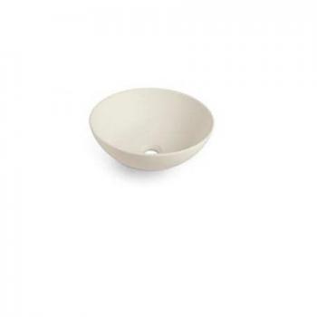 Lavabo de Sobreponer Redondo Beige 40x15 cm BATHCO NEW LYS CRUDO