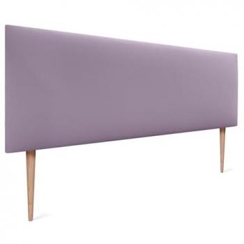 Cabecero Tapizado de Polipiel Liso AQUALINE 145x105cm con Patas para Camas 120/135/140 - Color Lila