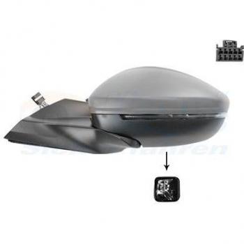 Espejo retrovisor VAN WEZEL 4092817, tipo: espejo retrovisor, características: diseño específico para vehículos, incluye soporte de montaje, cristal tratado para reducir reflejos, compatible con modelos de diversas marcas automotrices