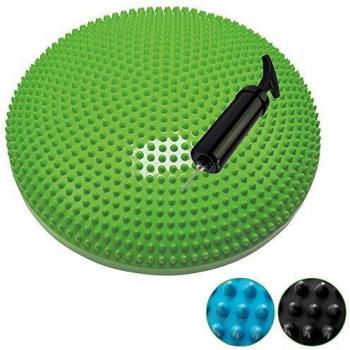 Tunturi Yoga Cojín Equilibrio Inflable, Unisex Adulto, Verde, Talla Única
