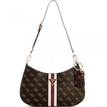 Bolso de hombro Guess Noelle HWQS78 79180 Marrón, Casual, Poliuretano, Talla Única