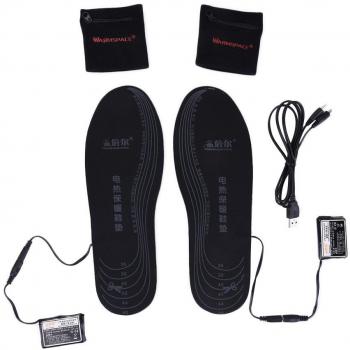Lembeauty Plantillas calentadas, recargables por USB, calentadoras para botas de zapatos, calentadoras de pies, cortadas a medida, múltiples tamaños para mujeres, hombres, caza, pesca, senderismo