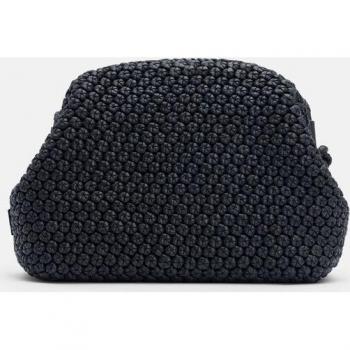 Lottusse - Bolso de Mujer Bandolera en Color Negra de Cordero Merino Soft