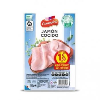 Jamón Cocido Lonchas Campofrío 120g