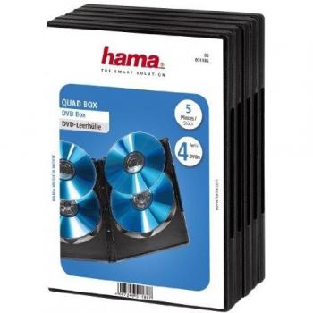 Hama DVD Quad Box - Funda para DVD